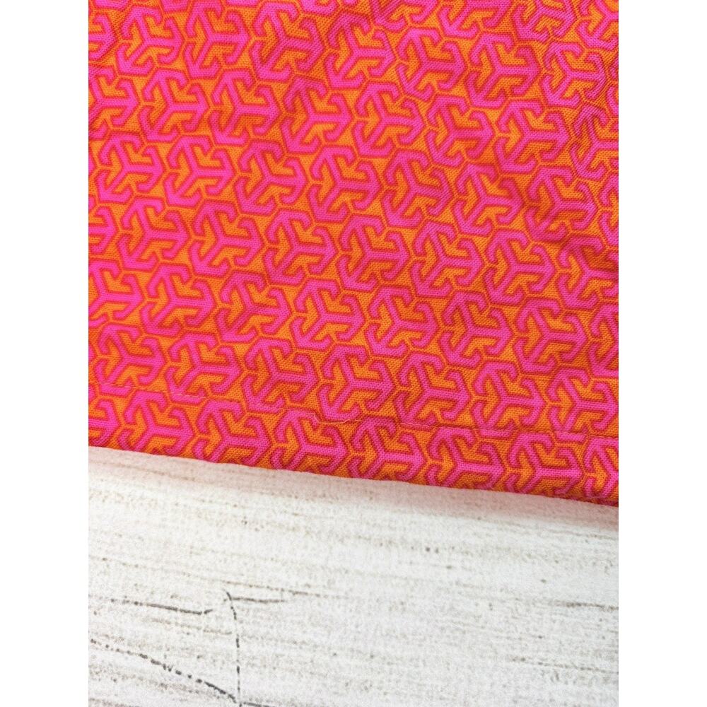 Tory Burch Large Logo Print XL DUST BAG Pink Orange - Picture 4 of 5